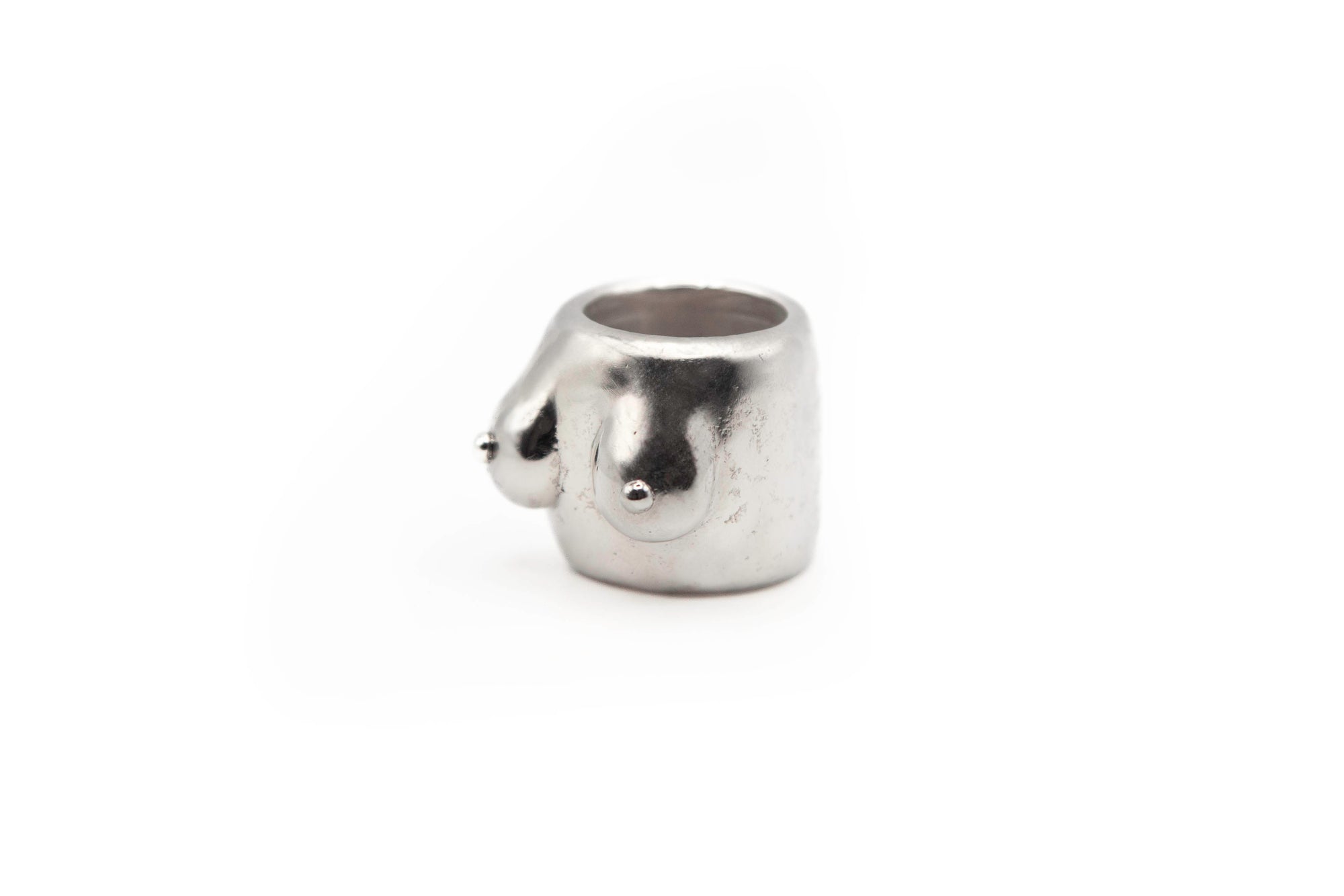 SILHOU - SILVER handmade sterling silver ring featuring human silhouette design