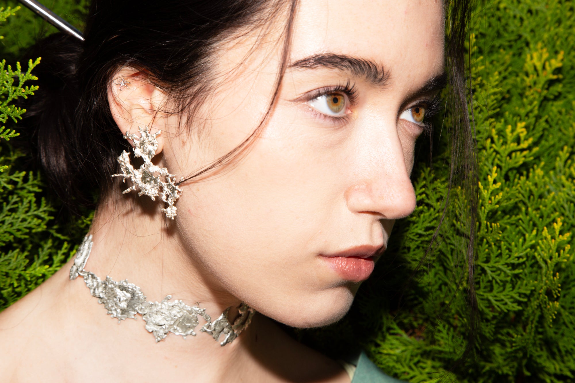 NEXUS CHOKER 925 sterling silver choker inspired by neural pathways and brain connections