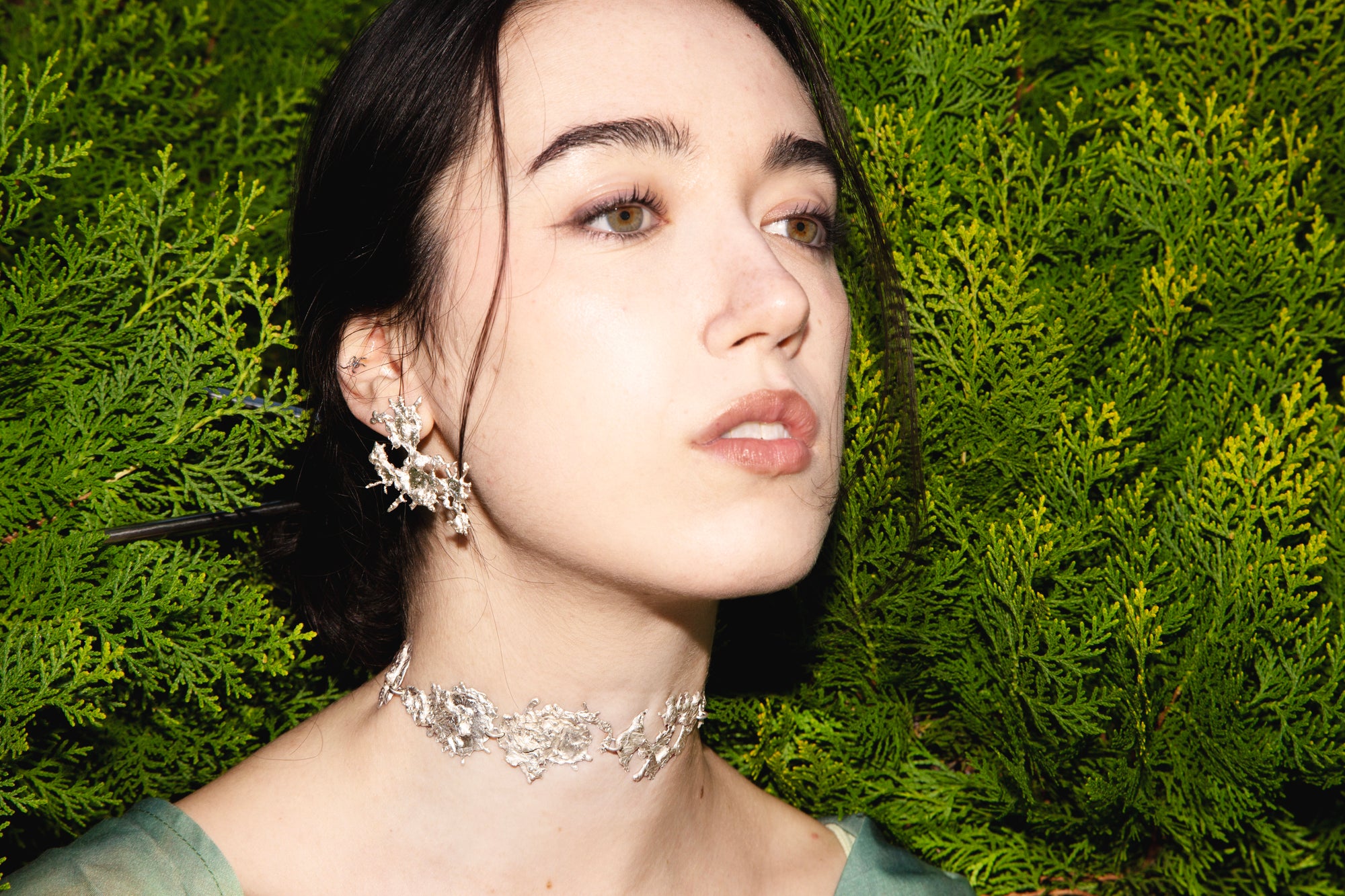 NEXUS CHOKER 925 sterling silver choker inspired by neural pathways and brain connections