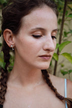 SIP & REVEAL hand-carved 925 sterling silver earrings. for wine lovers.