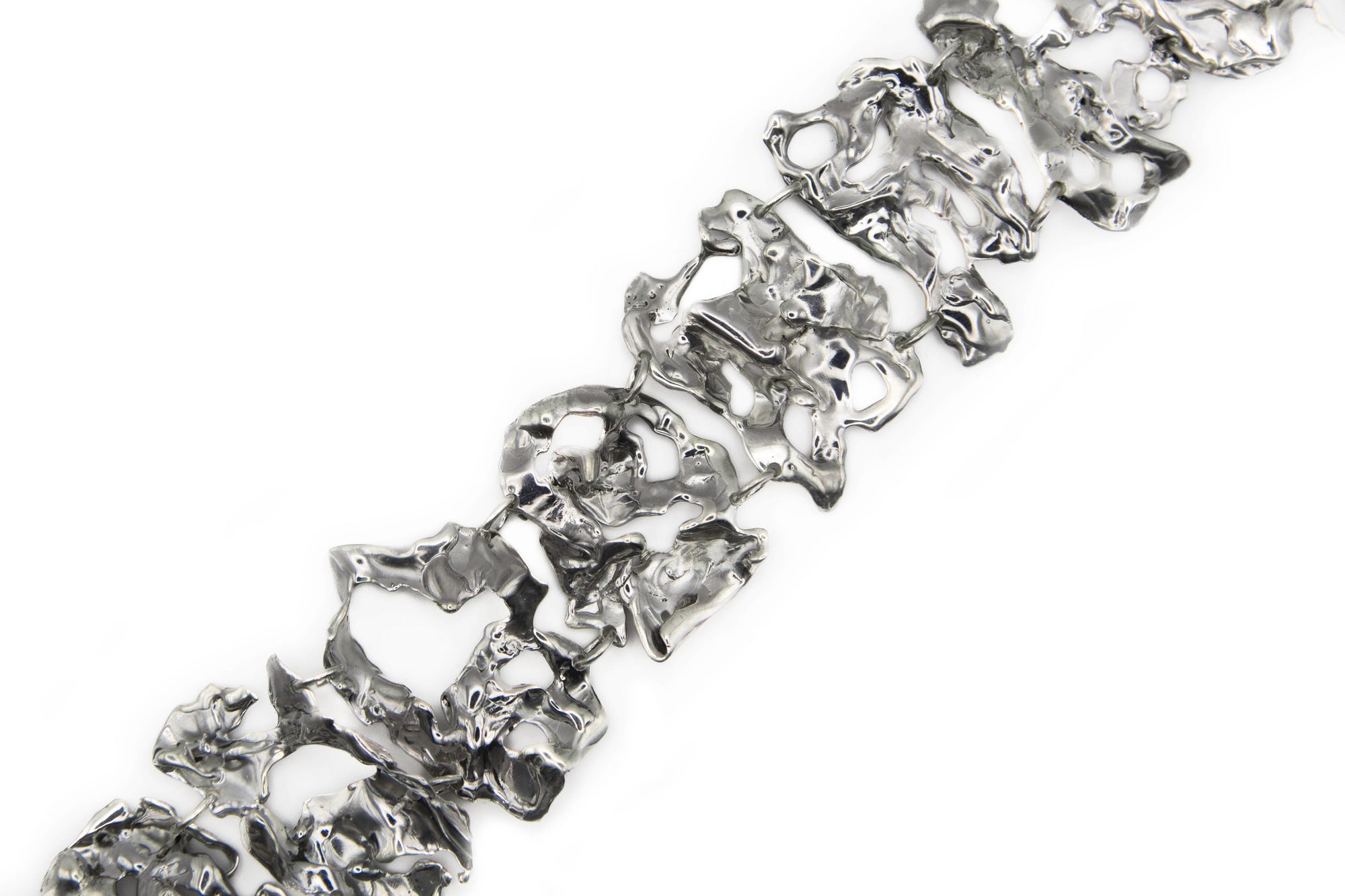 HAPTIK CHOKER hand-carved 925 sterling silver CHUNKY choker 