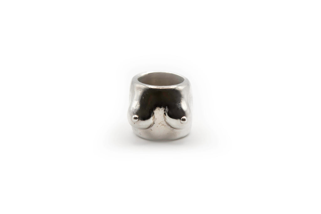 SILHOU - SILVER handmade sterling silver ring featuring human silhouette design
