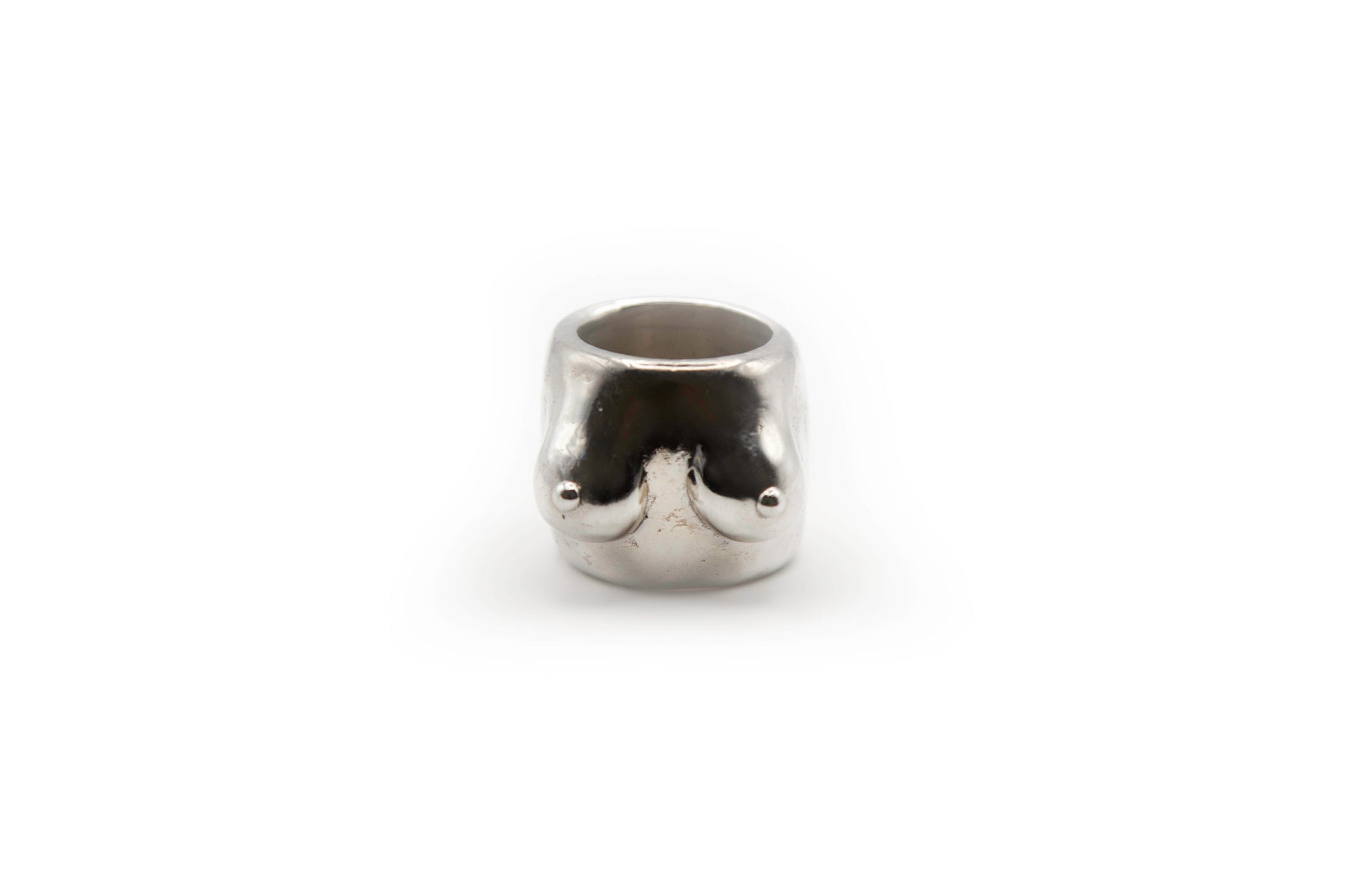 SILHOU - SILVER handmade sterling silver ring featuring human silhouette design