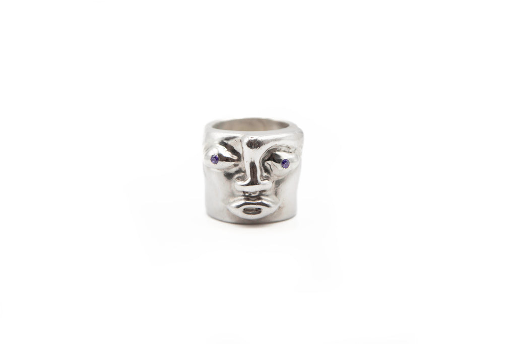 MORPH hand-carved 925 sterling silver ring with transformation design