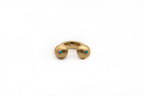 TWIN PEAKS handmade gold ring with two bold turquoise stones