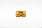 SILHOU - GOLD hand-carved 24K gold-plated brass ring featuring human silhouette design