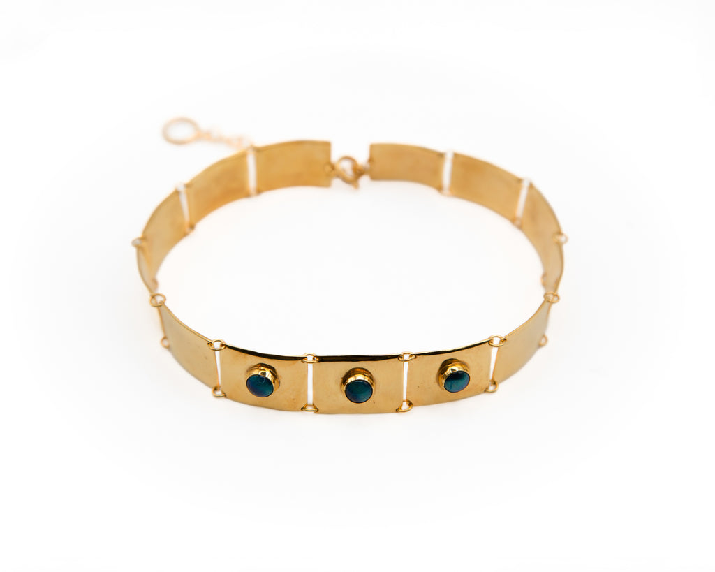 VOYAGE / Gold + Blue tiger eye