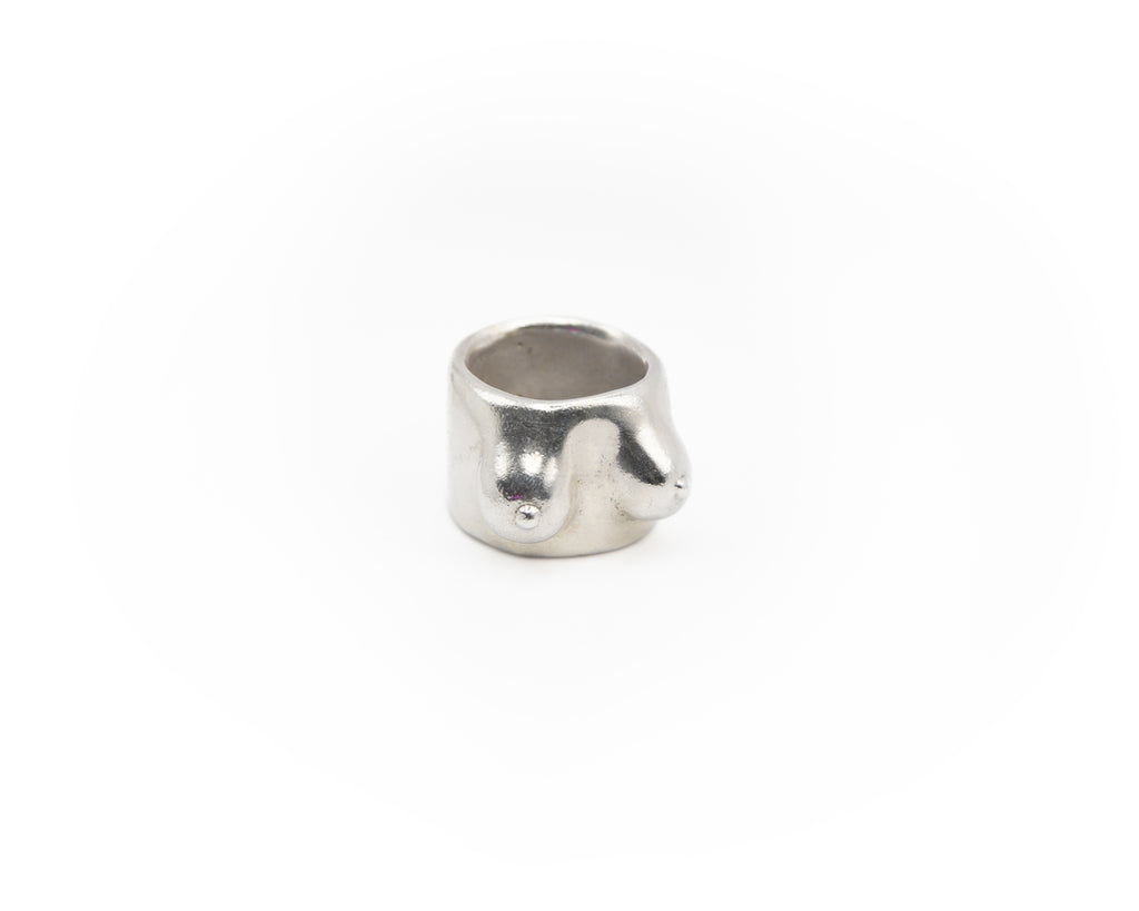feminine body-shaped ring, cheeky, 925 sterling silver, hand-made