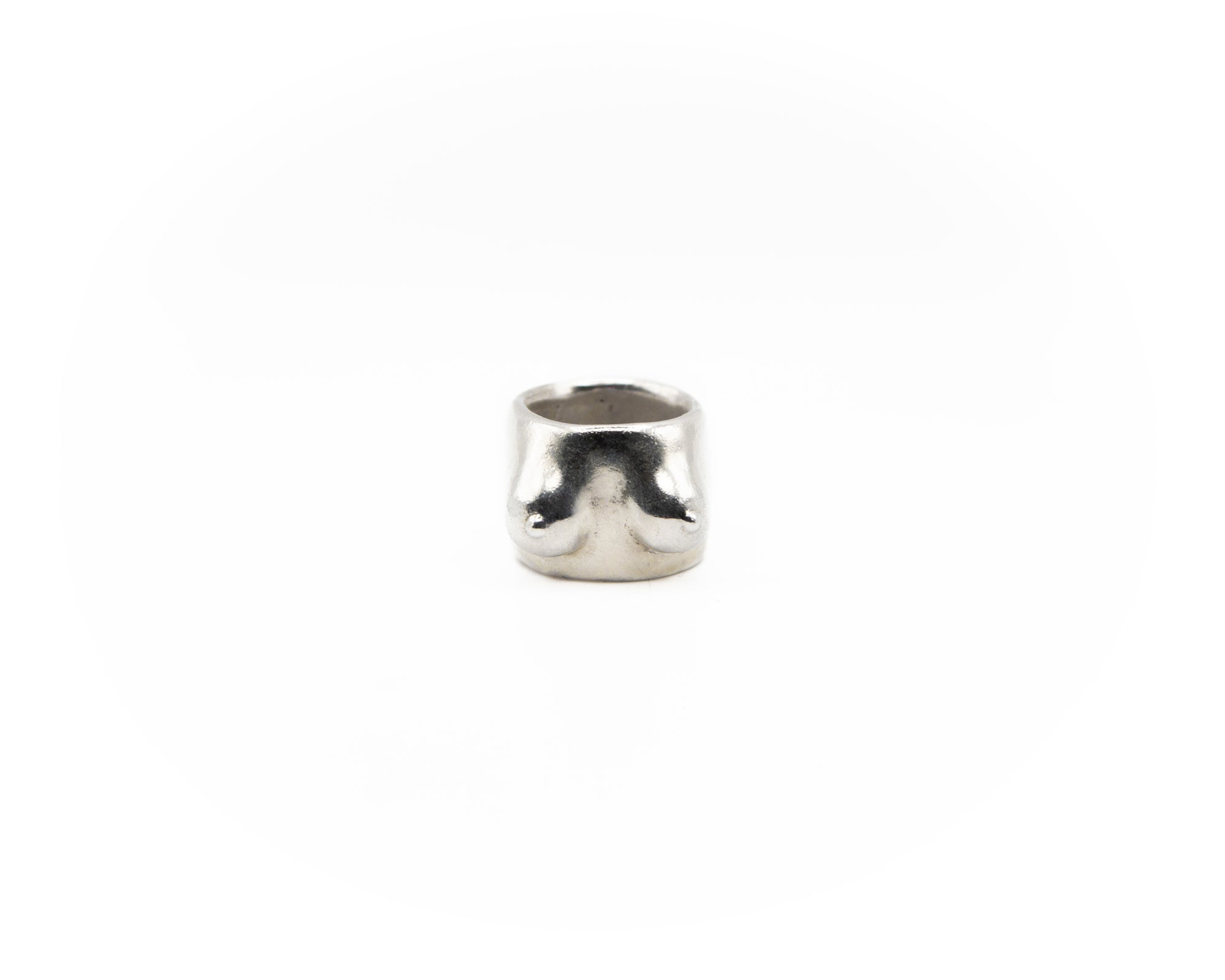 feminine body shaped ring, 925 sterling silver, handmade