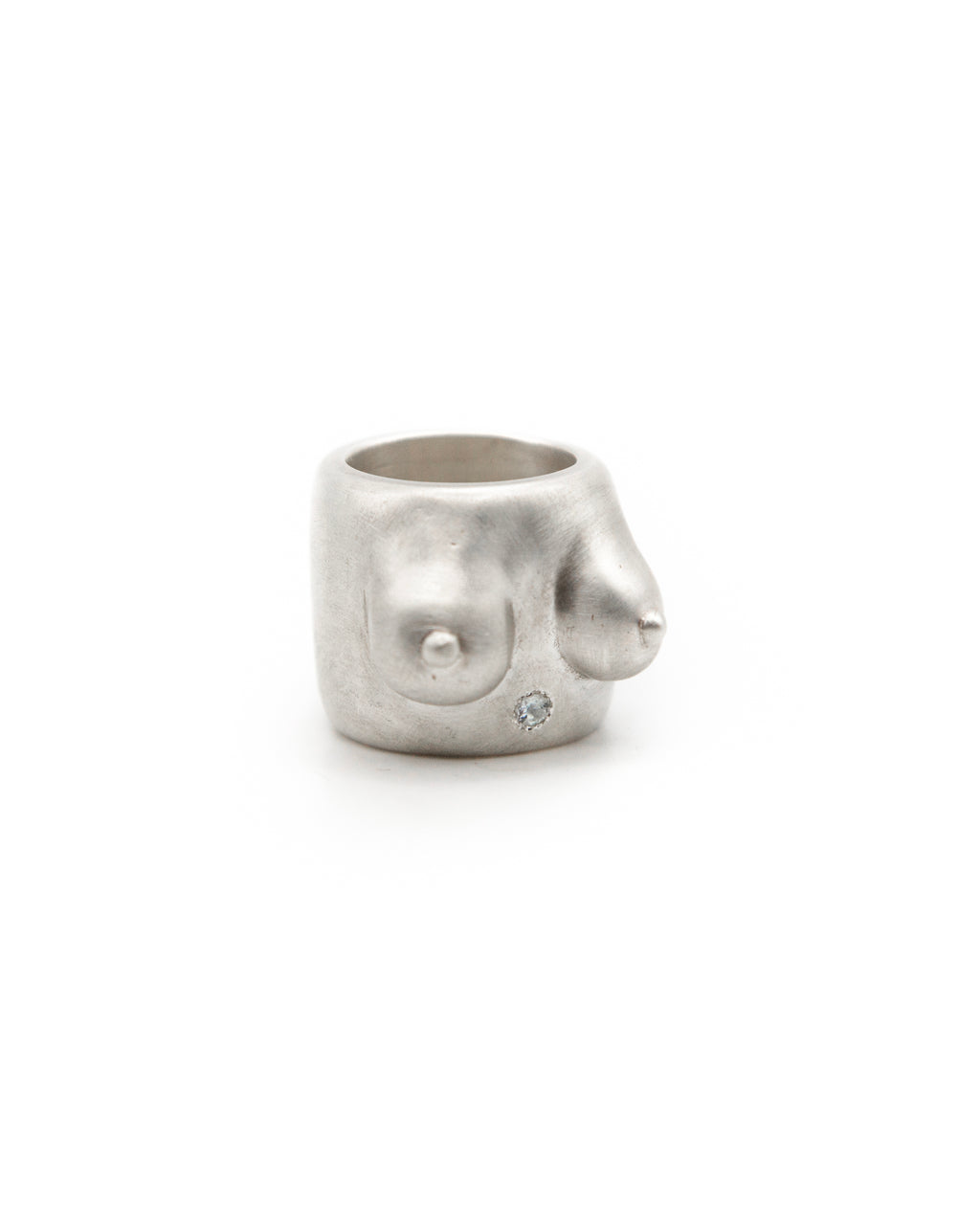 SILHOU sculptural ring in 925 sterling silver – JISO LABO