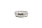 AZURE handmade sterling silver ring with divine protection symbolism
