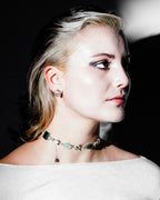 NIVEA handmade 925 sterling silver gemstone choker necklace – JISO LABO