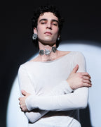 NEXUS CHOKER in 925 sterling silver.  A jewel symbol of cognitive connections and creativity