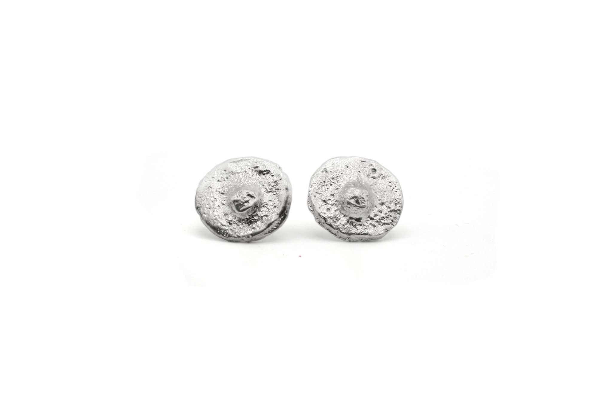 NIPPLE TICKLE hand-carved 925 sterling silver earrings with playful design