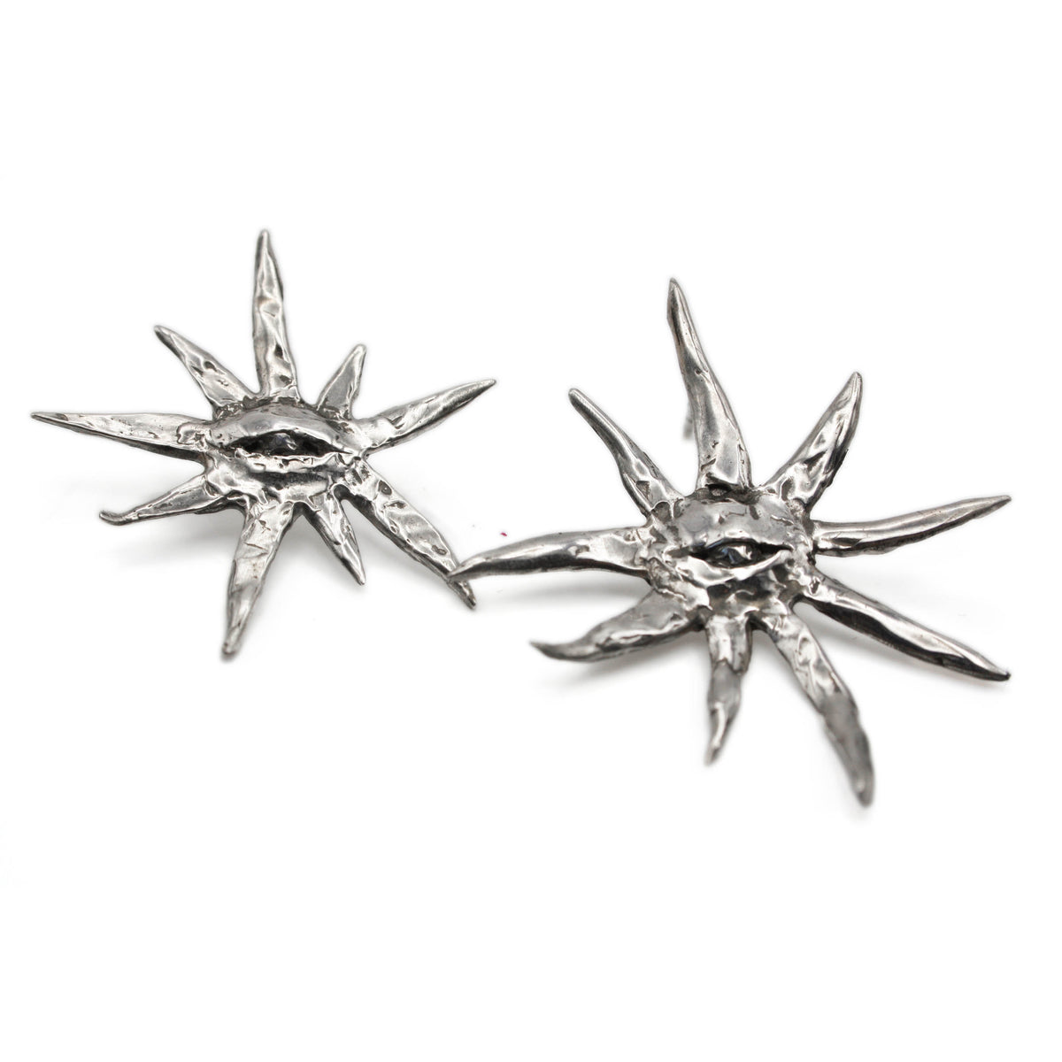 SUNSEEKER handmade 925 sterling silver earrings inspired by Egyptian sun worship