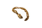 MAD hand-carved 24K gold-plated brass choker with 28cm chain featuring a face