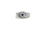 SUN SPLASH hand-carved 925 sterling silver ring inspired by ocean sunrise
