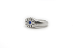 SUN SPLASH hand-carved 925 sterling silver ring inspired by ocean sunrise