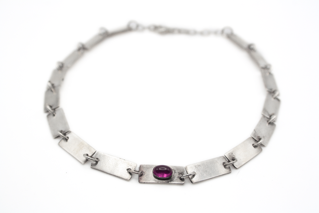 VOYAGE - SMALL handmade sterling silver choker with geometric design