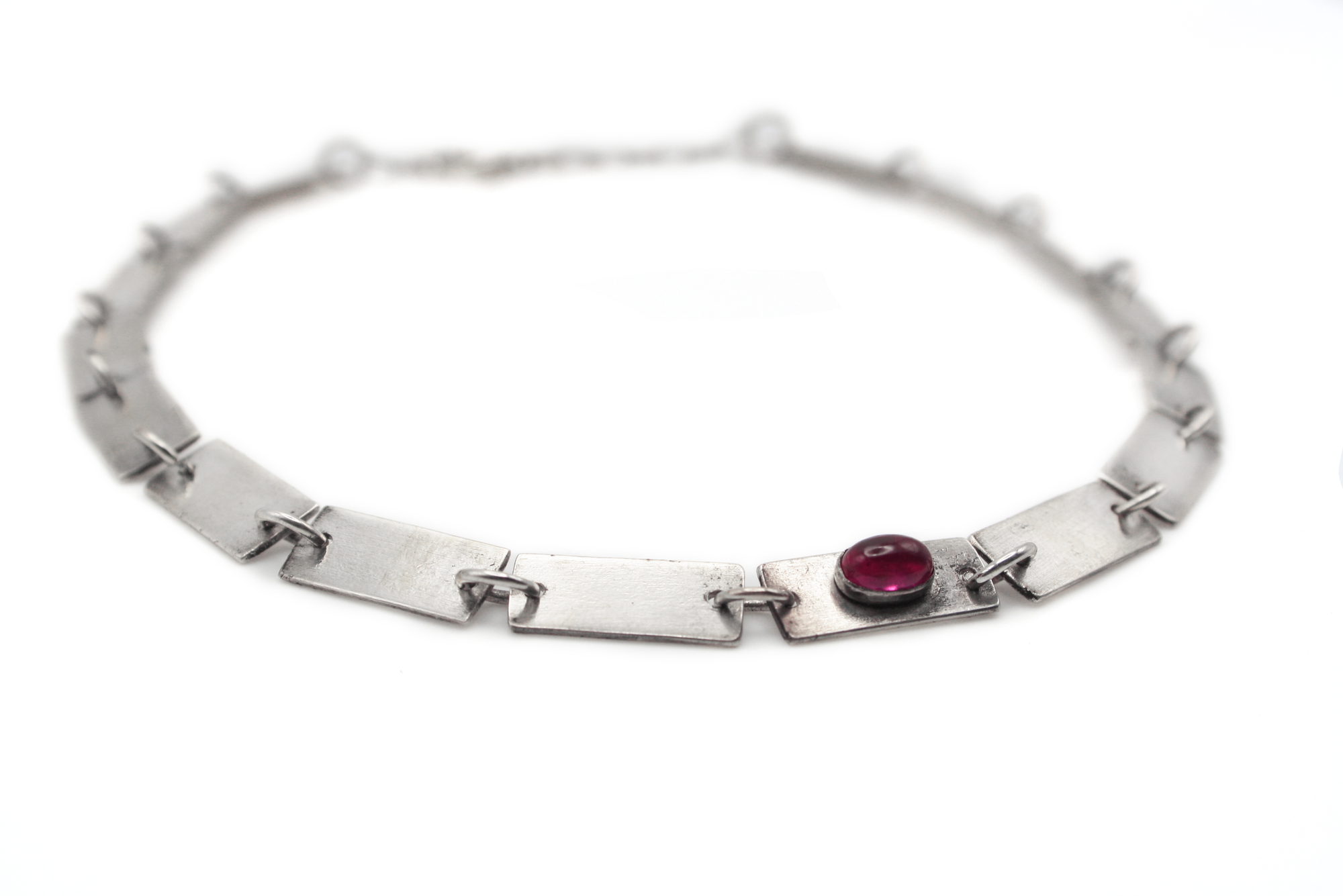 VOYAGE - SMALL handmade sterling silver choker with geometric design