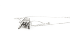 STAGE DIVE hand-carved 925 sterling silver necklace with rock-and-roll design