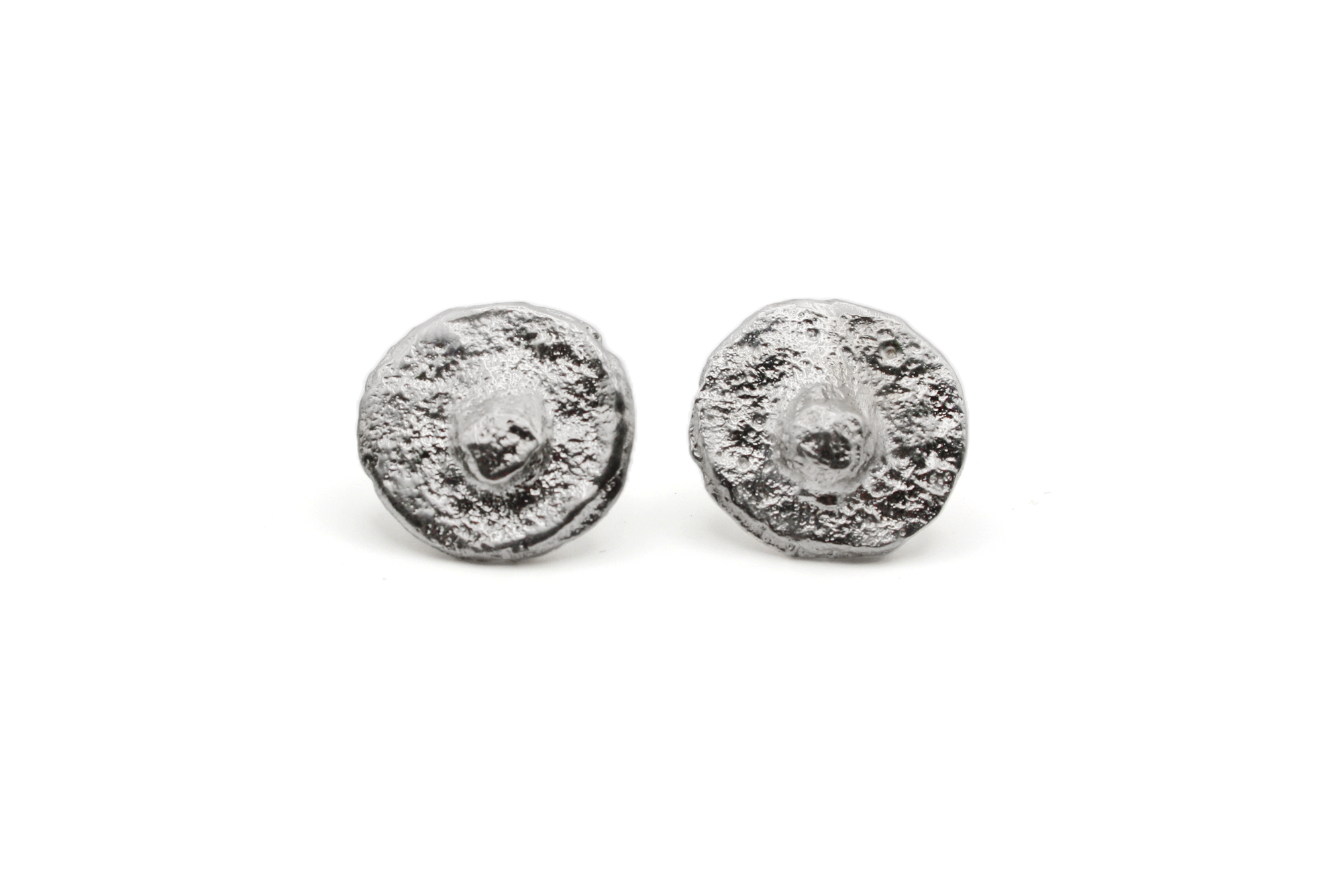 NIPPLE TICKLE hand-carved 925 sterling silver earrings with playful design