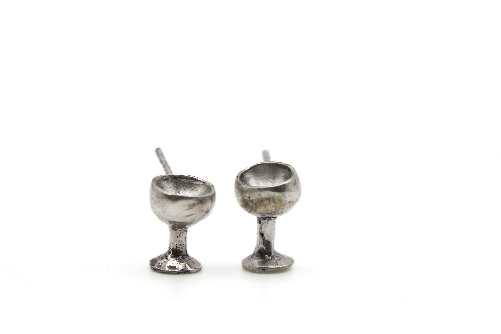 SIP & REVEAL hand-carved 925 sterling silver earrings celebrating joy