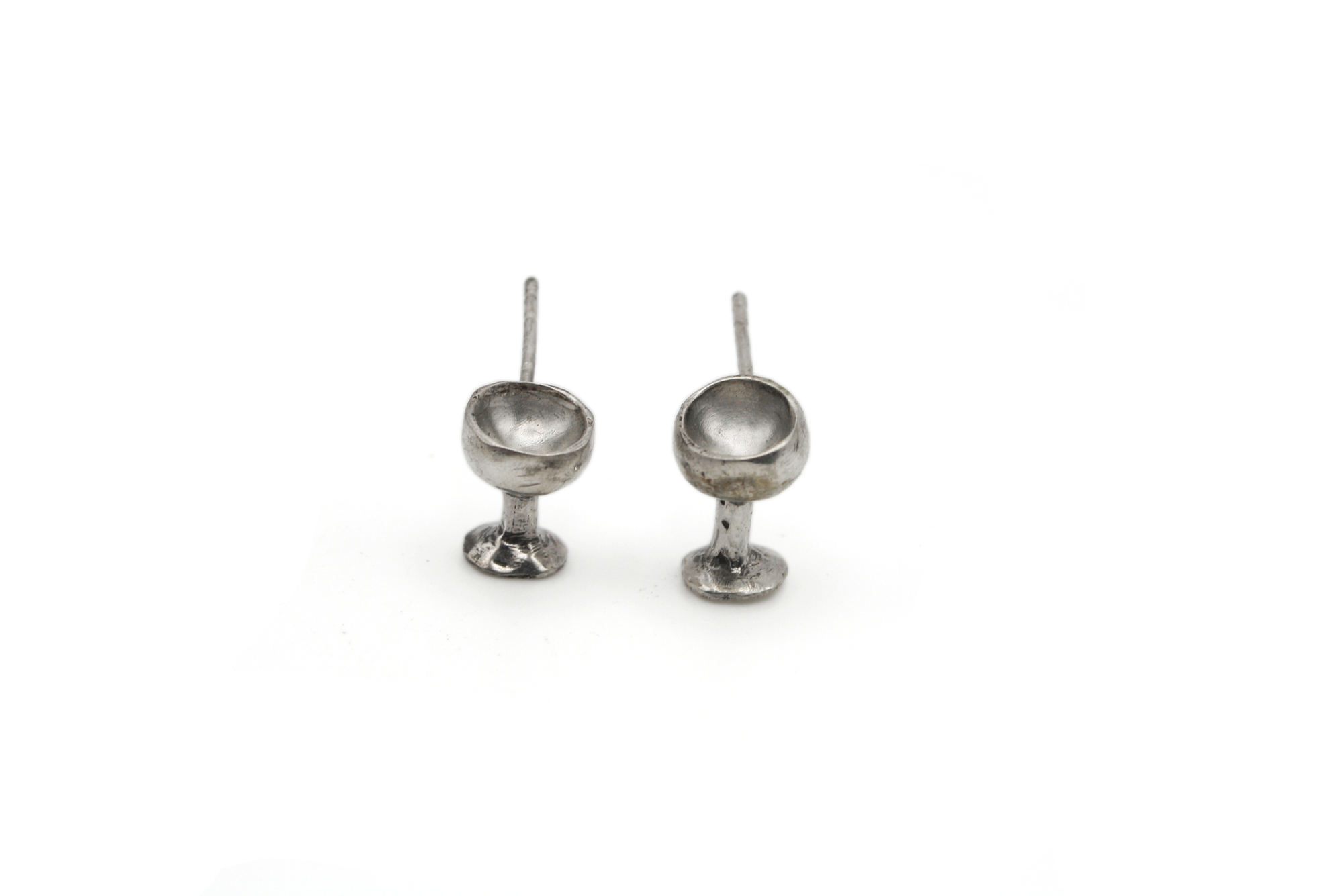 SIP & REVEAL hand-carved 925 sterling silver earrings. for wine lovers.