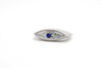 PEEK hand-carved 925 sterling silver ring with matte finish