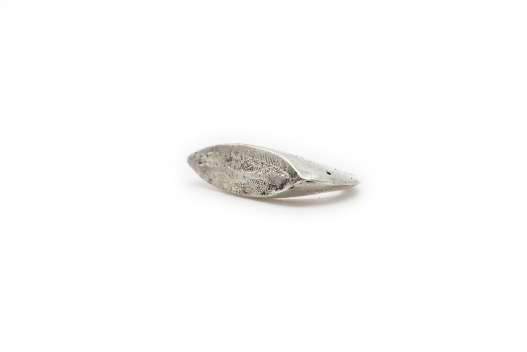 SERENDIPITY hand-carved 925 sterling silver ring with rural-inspired design