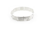 VOYAGE - SATINATO 925 sterling silver choker with satin finish and interlocking design