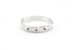 VOYAGE - SATINATO 925 sterling silver choker with satin finish and interlocking design