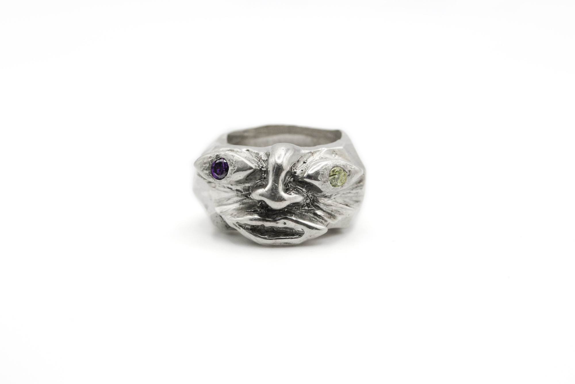 ZIGGY hand-carved 925 sterling silver ring inspired by David Bowie