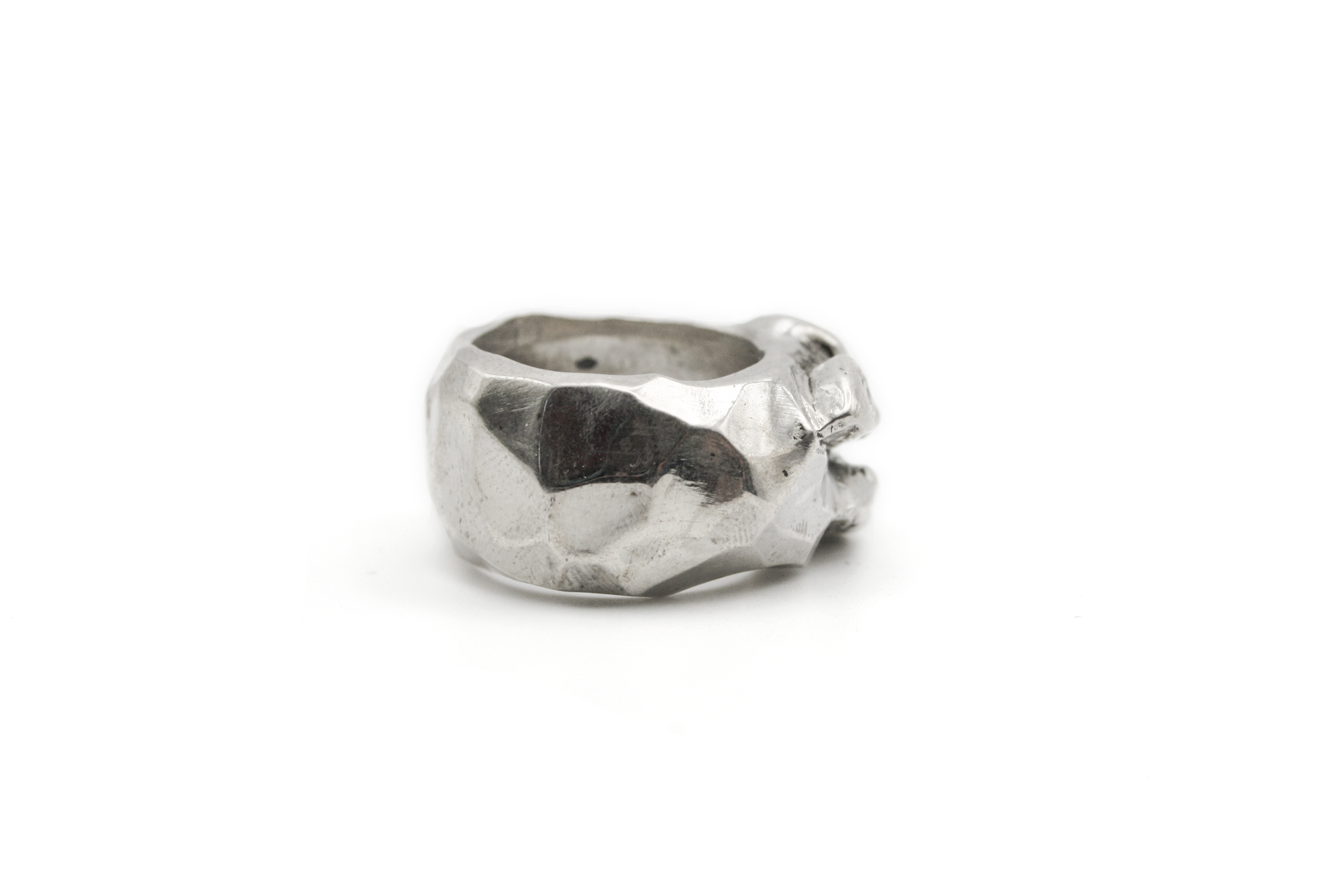 ZIGGY hand-carved 925 sterling silver ring inspired by David Bowie